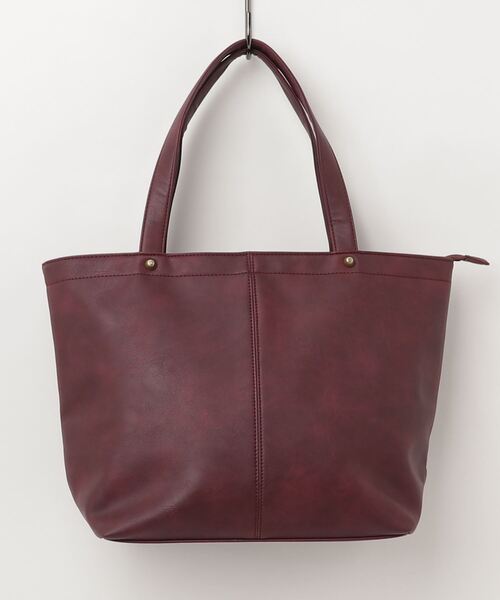 VitaFelice（ヴィータフェリーチェ）の「タッセル付きBIGトートバッグ（トートバッグ・レディース・オフホワイト/ベージュ系その他/ネイビー/ブラック/モカ/プラム/ブルーグレー/ベージュ系その他2/グレー/チャコール/ダークブラウン/ライトグレー/キャメル/ブルー系その他/チョコ・FREE）」の14枚目の写真