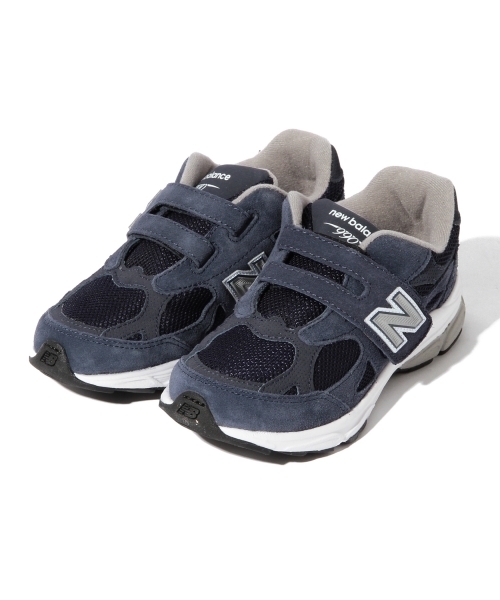NEW BALANCE(ニューバランス)の「NEW BALANCE / "KV990" Junior (17~21cm)(スニーカー・キッズ・グレー/ネイビー・17/17.5/18/18.5/19/19.5/20/20.5/21/21.5)」の4枚目の写真