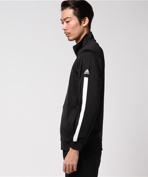 adidas（アディダス）の「長袖ジャージジャケット M ESSENTIALS ﾍﾞｰｼｯｸ ｳｫｰﾑｱｯﾌﾟｼﾞｬｹｯﾄ                                                                                                                     CD2904（ジャージ・メンズ・ブラック/ネイビー/ホワイト・LL/L/M/3L/S）」の6枚目の写真