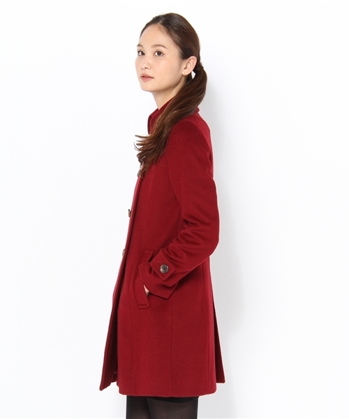 green label relaxing(グリーンレーベルリラクシング)の「GO W/シャギMLTN 8Bコート(その他アウター・レディース・ワインレッド・36/38/40)」の3枚目の写真