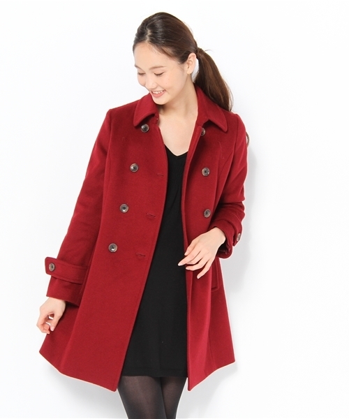 green label relaxing(グリーンレーベルリラクシング)の「GO W/シャギMLTN 8Bコート(その他アウター・レディース・ワインレッド・36/38/40)」の5枚目の写真