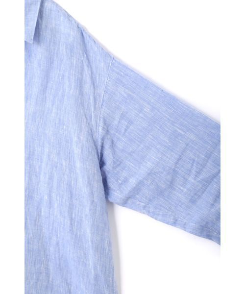 NATURAL BEAUTY BASIC（ナチュラルビューティーベーシック）の「フレンチリネン スキッパーブラウス（シャツ/ブラウス・レディース・ホワイト系その他/オフホワイト/ピンク/ブルー/カーキ・MEDIUM）」の18枚目の写真