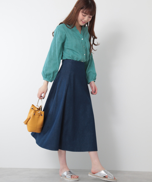 N.NATURAL BUEAUTY BASIC コットンスカラップレースブラウス N.（N. Natural Beauty Basic）（エヌエヌナチュラルビューティー