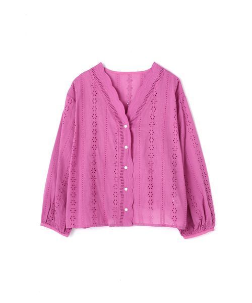 N.NATURAL BUEAUTY BASIC コットンスカラップレースブラウス N.（N. Natural Beauty Basic）（エヌエヌナチュラルビューティー