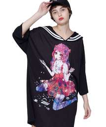 ダーティーガールズラインセーラーTシャツ -メガビッグ-
