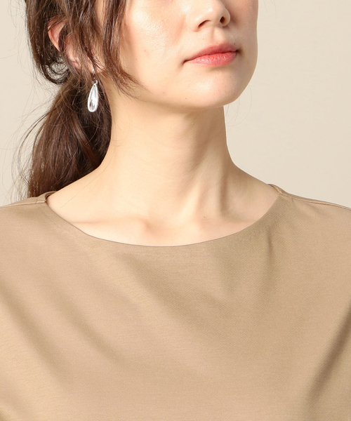 BEAUTY&YOUTH UNITED ARROWS(ビューティーアンドユースユナイテッドアローズ)の「BY ハイゲージカルゼフレアスリーブカットソー(Tシャツ/カットソー・レディース・ホワイト/ベージュ/ネイビー/イエロー/ロイヤルブルー/ブラウン・FREE)」の17枚目の写真