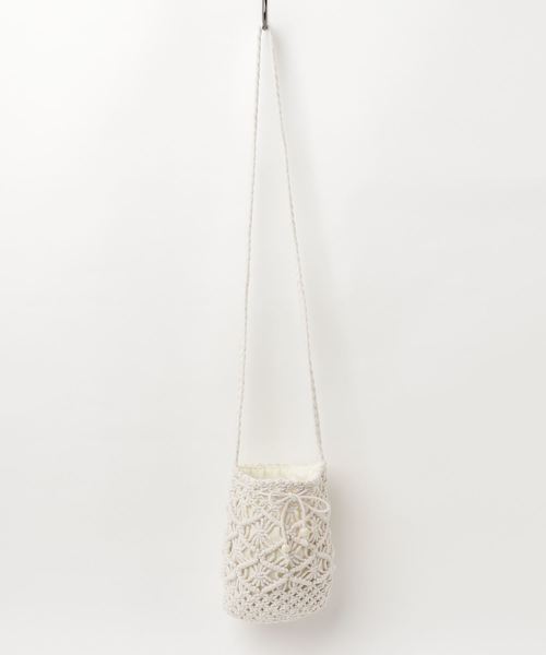 WEGO（ウィゴー）の「WEGO/コットン巾着ポシェット（ショルダーバッグ・レディース・レッド/ブラック/アイボリー・FREE）」の7枚目の写真