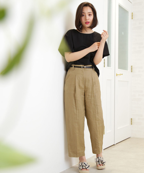 N.（N. Natural Beauty Basic）（エヌエヌナチュラルビューティーベーシック）の「◆バックツイストタイプライターブラウス（シャツ/ブラウス・レディース・ブラック/ベージュ/ブルー・MEDIUM）」の12枚目の写真