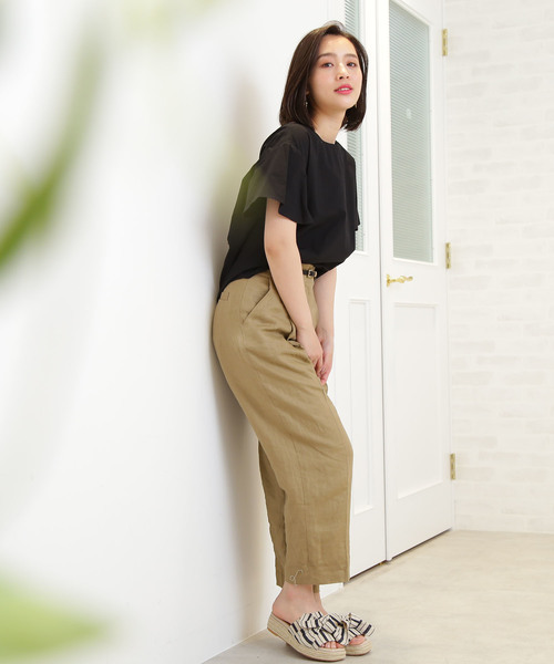 N.（N. Natural Beauty Basic）（エヌエヌナチュラルビューティーベーシック）の「◆バックツイストタイプライターブラウス（シャツ/ブラウス・レディース・ブラック/ベージュ/ブルー・MEDIUM）」の14枚目の写真