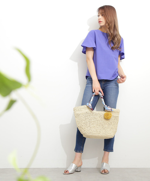 N.（N. Natural Beauty Basic）（エヌエヌナチュラルビューティーベーシック）の「◆バックツイストタイプライターブラウス（シャツ/ブラウス・レディース・ブラック/ベージュ/ブルー・MEDIUM）」の21枚目の写真