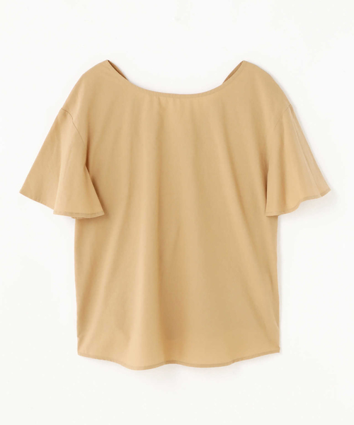 N.（N. Natural Beauty Basic）（エヌエヌナチュラルビューティーベーシック）の「◆バックツイストタイプライターブラウス（シャツ/ブラウス・レディース・ブラック/ベージュ/ブルー・MEDIUM）」の8枚目の写真