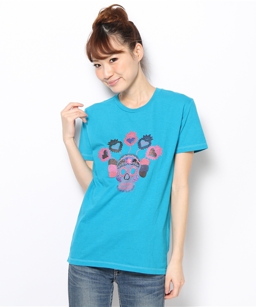 チチカカ(チチカカ)の「カラベラプリントTシャツ(Tシャツ/カットソー・レディース・ホワイト/ブルー/イエロー・LARGE/MEDIUM)」の2枚目の写真