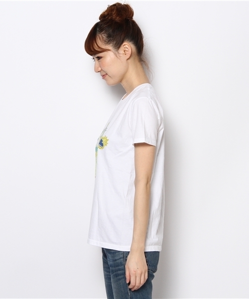 チチカカ(チチカカ)の「カラベラプリントTシャツ(Tシャツ/カットソー・レディース・ホワイト/ブルー/イエロー・LARGE/MEDIUM)」の5枚目の写真