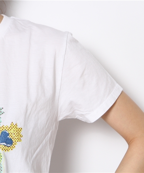 チチカカ(チチカカ)の「カラベラプリントTシャツ(Tシャツ/カットソー・レディース・ホワイト/ブルー/イエロー・LARGE/MEDIUM)」の8枚目の写真