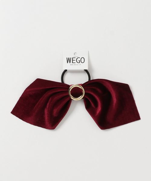 WEGO(ウィゴー)の「WEGO/ベロアリボンヘアゴム(ヘアゴム)」|ワイン