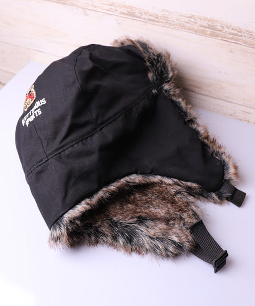 GLUTTONOUS/ グルトン】 ファー フライトキャップ（キャップ