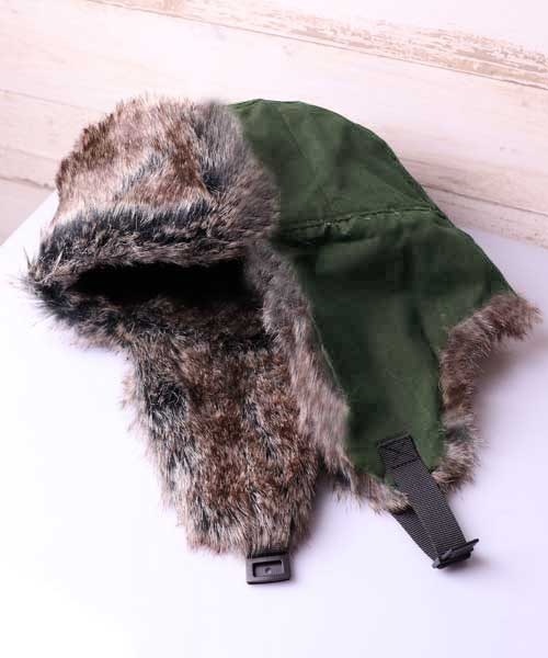 GLUTTONOUS/ グルトン】 ファー フライトキャップ（キャップ