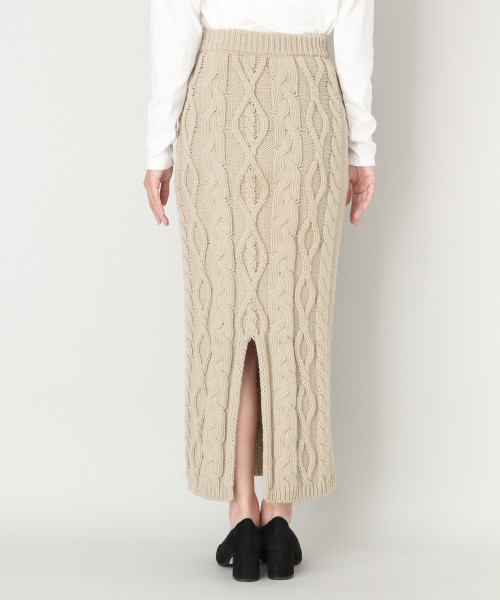 LOWRYS FARM（ローリーズファーム）の「３Ｇケーブルスカート　805102（スカート・レディース・アイボリー/ベージュ・FREE）」の7枚目の写真