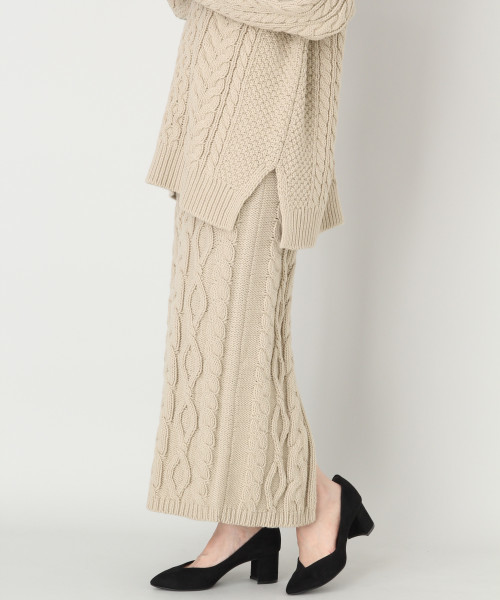 LOWRYS FARM（ローリーズファーム）の「３Ｇケーブルスカート　805102（スカート・レディース・アイボリー/ベージュ・FREE）」の14枚目の写真