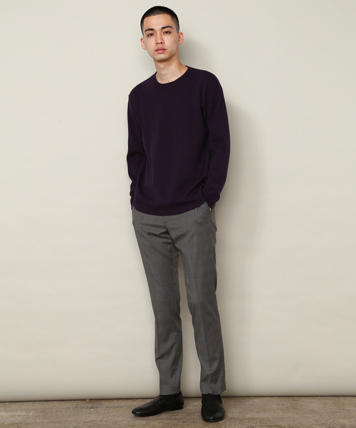 ADAM ET ROPE'（アダムエロペ）の「ミラノリブロングスリーブプルオーバー（ニット/セーター・メンズ・パープル/ホワイト系その他2/イエロー系その他3・S/M/L）」の14枚目の写真