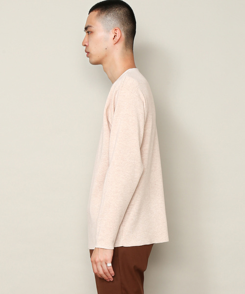 ADAM ET ROPE'（アダムエロペ）の「ミラノリブロングスリーブプルオーバー（ニット/セーター・メンズ・パープル/ホワイト系その他2/イエロー系その他3・S/M/L）」の15枚目の写真