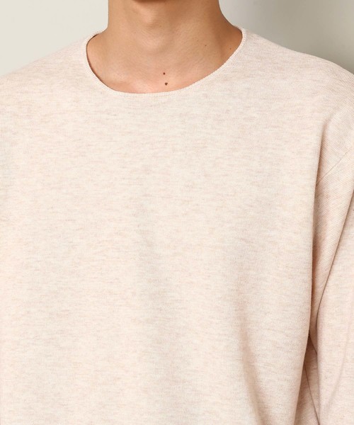 ADAM ET ROPE'（アダムエロペ）の「ミラノリブロングスリーブプルオーバー（ニット/セーター・メンズ・パープル/ホワイト系その他2/イエロー系その他3・S/M/L）」の17枚目の写真