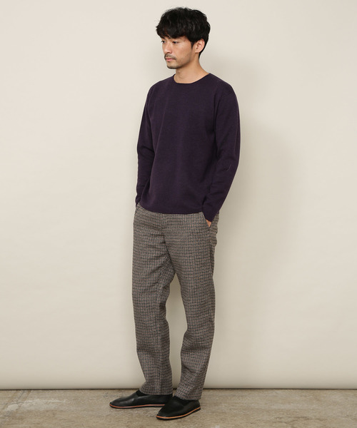 ADAM ET ROPE'（アダムエロペ）の「ミラノリブロングスリーブプルオーバー（ニット/セーター・メンズ・パープル/ホワイト系その他2/イエロー系その他3・S/M/L）」の20枚目の写真