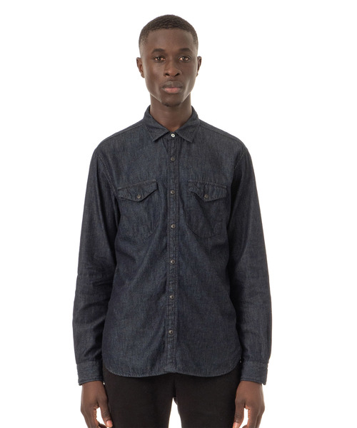 Sandinista(サンディニスタ)の「Standard Denim Shirt / スタンダードデニムシャツ(シャツ/ブラウス・メンズ・インディゴブルー・SMALL/MEDIUM/LARGE)」の1枚目の写真