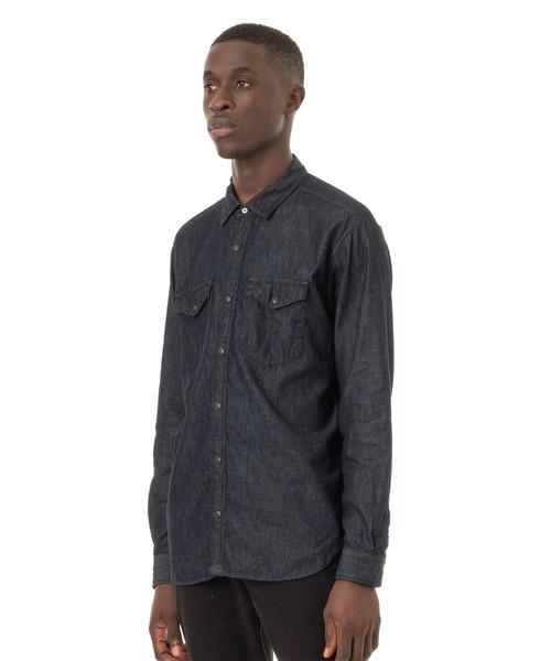Sandinista(サンディニスタ)の「Standard Denim Shirt / スタンダードデニムシャツ(シャツ/ブラウス・メンズ・インディゴブルー・SMALL/MEDIUM/LARGE)」の2枚目の写真