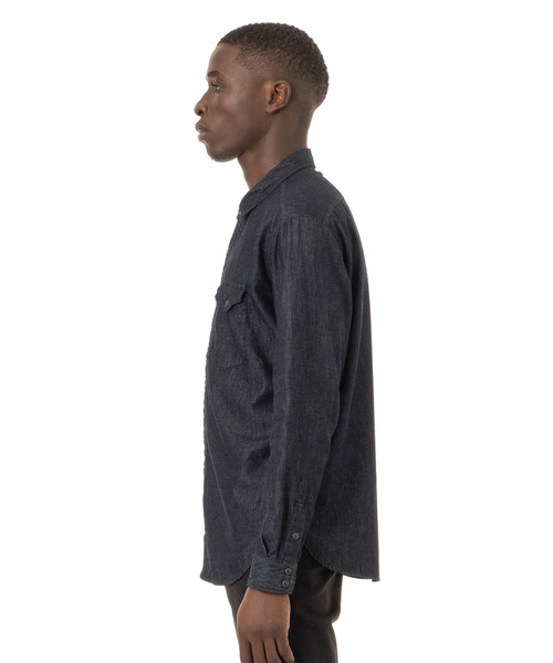 Sandinista(サンディニスタ)の「Standard Denim Shirt / スタンダードデニムシャツ(シャツ/ブラウス・メンズ・インディゴブルー・SMALL/MEDIUM/LARGE)」の3枚目の写真