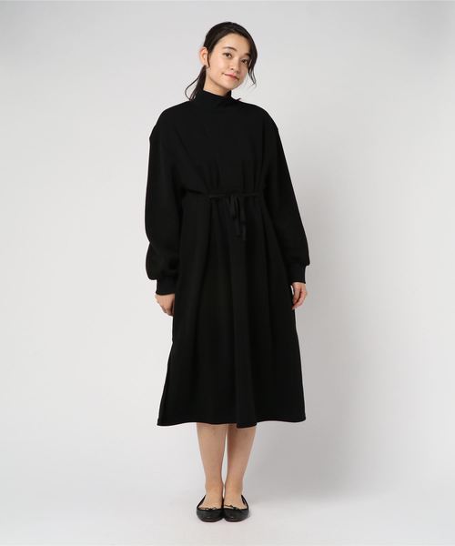 rps（アールピーエス）の「裏起毛ドロストハイネックワンピース（ワンピース・レディース・ブラック/杢グレー/グレー系その他・M）」の12枚目の写真