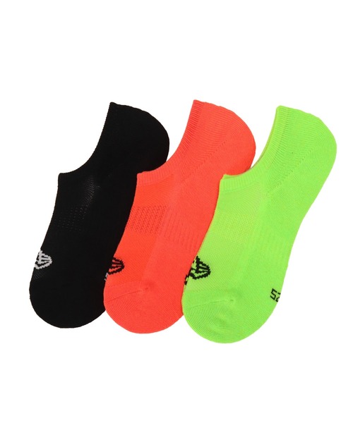 NEW ERA（ニューエラ）の「ニューエラ 靴下 ３足セット VERY SHORT NEW ERA（ソックス/靴下・メンズ・マルチ/ブラック/ホワイト/ブラック系その他2/ブラック系その他/ネイビー/チャコールグレー/グレー・MEDIUM/LARGE/SMALL/X-SMALL）」の3枚目の写真