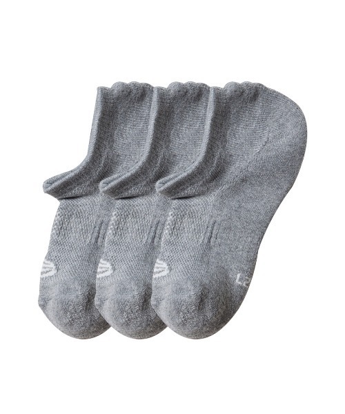 NEW ERA（ニューエラ）の「ニューエラ 靴下 ３足セット VERY SHORT NEW ERA（ソックス/靴下・メンズ・マルチ/ブラック/ホワイト/ブラック系その他2/ブラック系その他/ネイビー/チャコールグレー/グレー・MEDIUM/LARGE/SMALL/X-SMALL）」の6枚目の写真