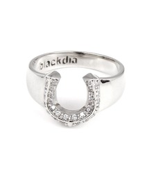 blackdia by 7JEWELRY ジルコニア馬蹄ホースシューリング