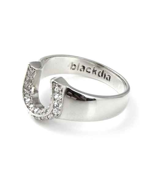 blackdia by 7JEWELRY(ブラックダイヤバイセブンジュエリー)の「blackdia by 7JEWELRY ジルコニア馬蹄ホースシューリング(リング・メンズ・ゴールド/シルバー・9号/13号/15号/18号/16号/12号/14号)」の9枚目の写真