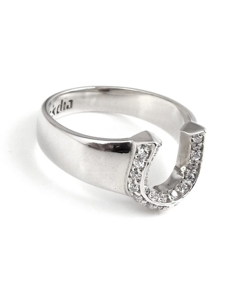 blackdia by 7JEWELRY(ブラックダイヤバイセブンジュエリー)の「blackdia by 7JEWELRY ジルコニア馬蹄ホースシューリング(リング・メンズ・ゴールド/シルバー・9号/13号/15号/18号/16号/12号/14号)」の8枚目の写真