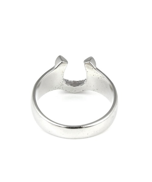 blackdia by 7JEWELRY(ブラックダイヤバイセブンジュエリー)の「blackdia by 7JEWELRY ジルコニア馬蹄ホースシューリング(リング・メンズ・ゴールド/シルバー・9号/13号/15号/18号/16号/12号/14号)」の7枚目の写真
