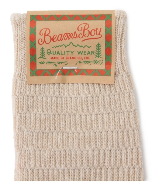 BEAMS BOY（ビームスボーイ）の「BEAMS BOY / 2ライン クルーソックス（ソックス/靴下・レディース・ナチュラル/グレー/ブルー・ONE SIZE）」の14枚目の写真