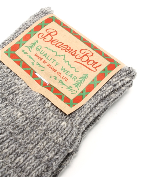 BEAMS BOY（ビームスボーイ）の「BEAMS BOY / 2ライン クルーソックス（ソックス/靴下・レディース・ナチュラル/グレー/ブルー・ONE SIZE）」の6枚目の写真