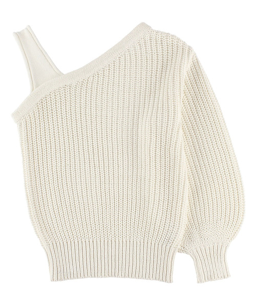 ニット+セーター ALEXIA STAM One Shoulder Top ALEXIA STAM（アリシアスタン）の「One Shoulder Cotton Knit Top/ワン