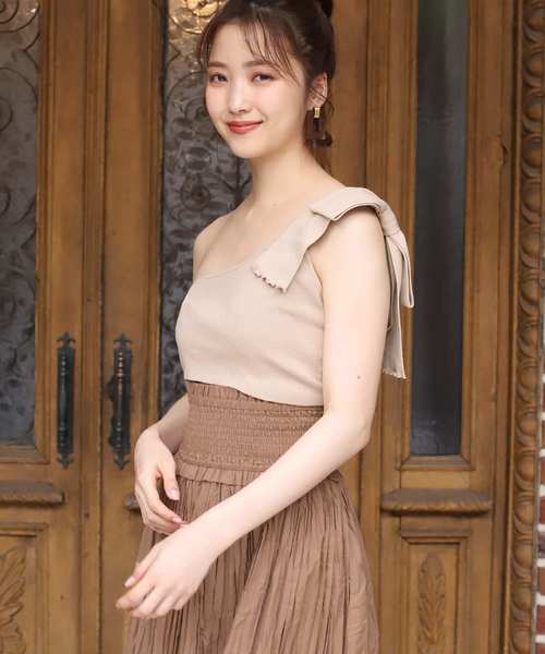 one after another NICE CLAUP（ワンアフターアナザーナイスクラップ）の「２way 綿ローンシャーリングスカート（スカート・レディース・ベージュ/ブラウン/レッド/オフホワイト・FREE）」の16枚目の写真