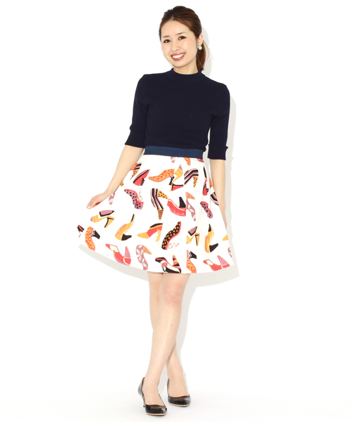 Ray BEAMS（レイビームス）の「○Ray BEAMS / リブ編み ハイネック（ニット/セーター・レディース・レッド/インディゴブルー/ネイビー・ONE SIZE）」の10枚目の写真