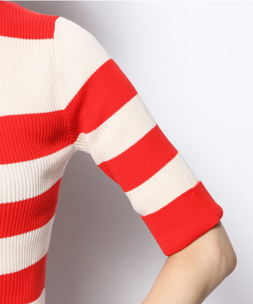 Ray BEAMS（レイビームス）の「○Ray BEAMS / リブ編み ハイネック（ニット/セーター・レディース・レッド/インディゴブルー/ネイビー・ONE SIZE）」の17枚目の写真