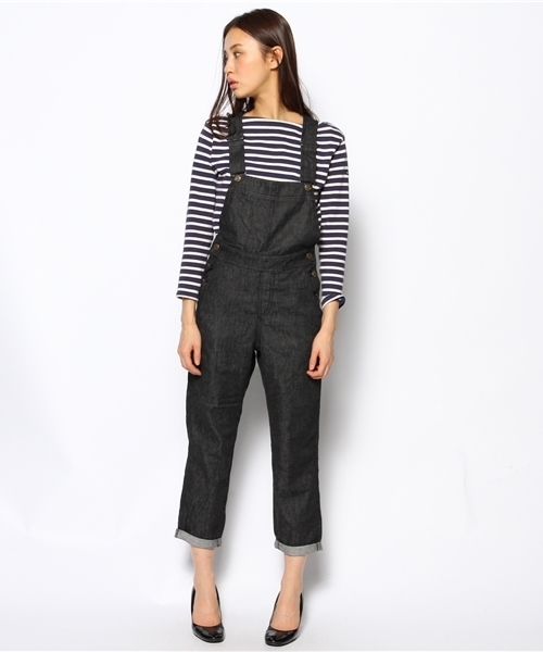 Another Edition(アナザーエディション)の「AE C DNM OVERALL Я# ◆(サロペット/オーバーオール・レディース・ブラック/ネイビー・SMALL/MEDIUM)」の9枚目の写真