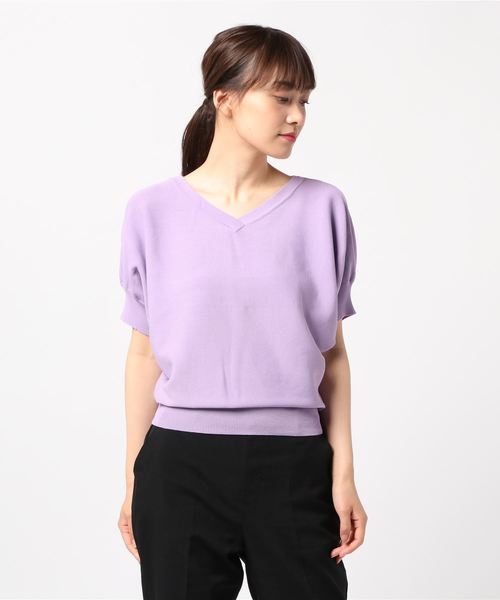 Pattern Fiona Pattern Fiona セール パターンフィオナ のファッション トップス パターンフィオナ のニット セーター バックリボンドルマンニットプルオーバー をセール価格で購入できます Pattern Fiona バックリボンドルマンニットプル