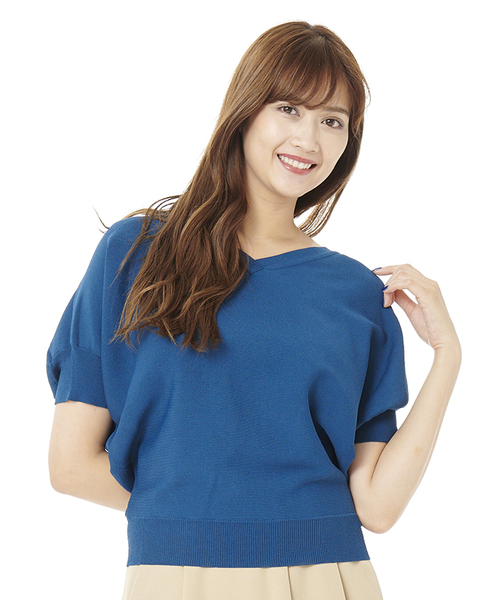 Pattern Fiona Pattern Fiona セール パターンフィオナ のファッション トップス パターンフィオナ のニット セーター バックリボンドルマンニットプルオーバー をセール価格で購入できます Pattern Fiona バックリボンドルマンニットプル