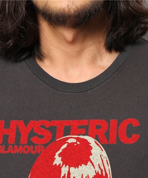 HYSTERIC GLAMOUR（ヒステリックグラマー）の「GONNA MISS ME pt T-SH（Tシャツ/カットソー・メンズ・チャコールグレー/ホワイト/パープル・LARGE/SMALL/MEDIUM）」の7枚目の写真
