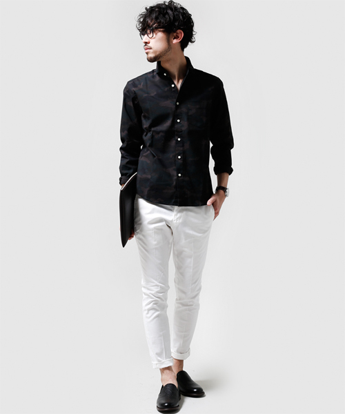 NANO universe（ナノユニバース）の「オリジナルメイサイプリントシャツ（シャツ/ブラウス・メンズ・ベージュ/チャコール/カーキ/ダークブルー・SMALL/X-LARGE/MEDIUM/LARGE）」の11枚目の写真