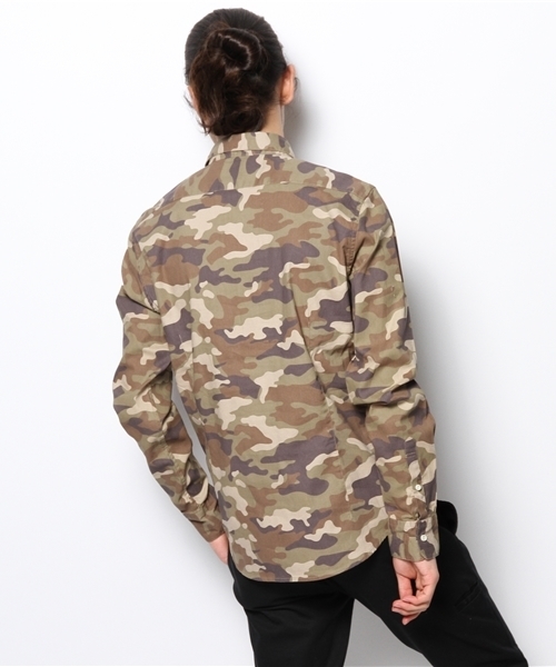 NANO universe（ナノユニバース）の「オリジナルメイサイプリントシャツ（シャツ/ブラウス・メンズ・ベージュ/チャコール/カーキ/ダークブルー・SMALL/X-LARGE/MEDIUM/LARGE）」の13枚目の写真