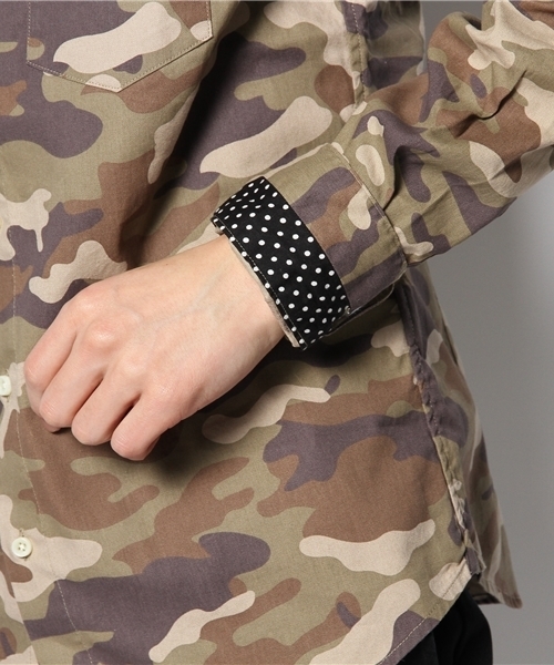 NANO universe（ナノユニバース）の「オリジナルメイサイプリントシャツ（シャツ/ブラウス・メンズ・ベージュ/チャコール/カーキ/ダークブルー・SMALL/X-LARGE/MEDIUM/LARGE）」の10枚目の写真